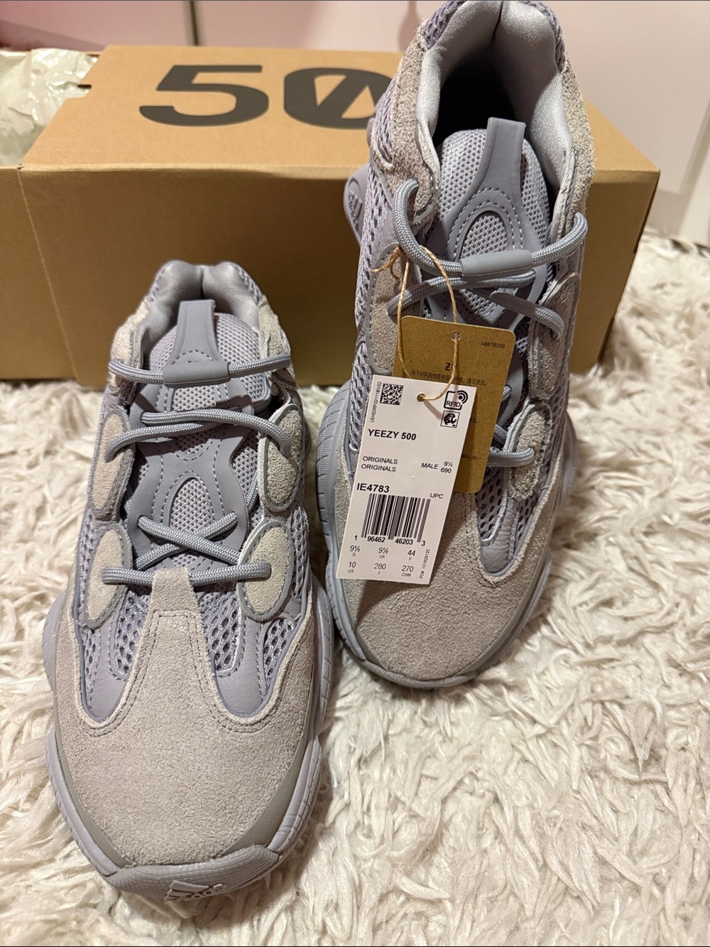 adidas Yeezy 500 “Stone Salt” – Size 10 – IE4783
